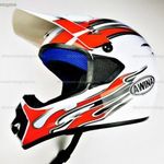 Bukósisak AWINA ENDURO fehér - piros M méret fotó