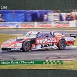 Kártyanaptár, Matías Rossi, Chevrolet versenyautó, 2016 fotó