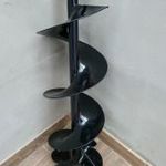 ÚJ FÖLDFÚRÓ LYUKFÚRÓ TALAJFÚRÓ CSIGA SZÁR CSERÉLHETŐ VÁGÓÉL 200x800mm fotó