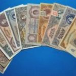 13 db -os ropogós Pengősor különböző ropogós papírú bankók !!! EF-F(L1977) fotó