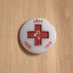 1916 porcelán egészségügyi jelvény, I. világháború, tű nélkül, kis kopás, kis kitörés fotó