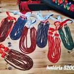 Kaláris néptáncos gyöngysor p6mm teklagyöngy, 5 soros fotó