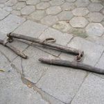 Régi szekér alkatrész fotó