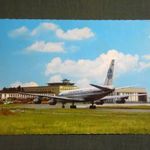 Képeslap, Németország, Stuttgart Flughafen International Airport, Boeing repülőgép, 1970- fotó