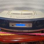 Retro halálmenő panasonic kazettás CD-s sétálómagnó szép állapotban szocreál kádár space age 7 fotó