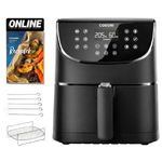 Cosori CP158-AF-RXB Premium fekete 5, 5 L forrólevegős sütő fotó