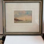 TÁJKÉP VITORLÁSSAL KERETBEN 30, 5X34, 5 CM fotó