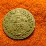 Nassau réz 1/4 kreuzer 1822 fotó