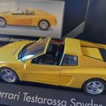 HERPA HIGHTECH COLLECTION FERRARI TESTAROSSA SPYDER 1: 43 Gyűjtői darab vitrines fotó