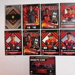 F1 Ferrari Team 9db complet set Topps Turbo Attax 2022 Forma 1 kártya fotó
