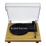 Lenco LS-10WD Lemezjátszó beépített hangszóróval - Barna (LS-10WD) fotó