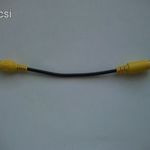 S-video 7 pin - RCA anya kábel sárga színű 17, 5 cm ÚJ! fotó