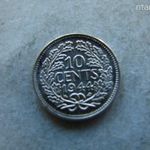 EZÜST HOLLAND 10 CENTS, 1944 P. 1 DB. 1, 4 GR. fotó