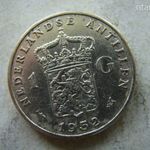 EZÜST HOLLAND ANTILLÁK 1 GULDEN, 1952. 1 DB. 10 GR. fotó