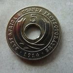 EAST AFRICA & UGANDA 5 CENTS, 1914 K. 1 DB. fotó