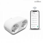 Tesla Smart Plug Dual okos konnektor, elosztó aljza - FEHÉR - 2 x hálózati aljzat - TSL-SPL-1+2 -... fotó