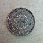 Egyesült Királyság 3 Penny, 1941 - Ezüsz /szürke színű/. Embléma - Ezüst 0.500 fotó