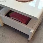 Fehér dohányzó asztal felhajtható fotó