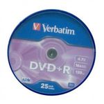 Verbatim DVD+R írható DVD lemez 4, 7GB 25db hengeres (43500) fotó