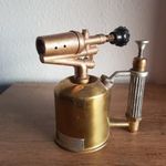 Retro réz bronz benzines égető lámpa. fotó