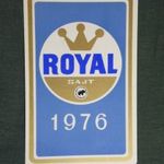 Kártyanaptár, Royal sajt, Szombathely tejipari vállalat, 1976 (1) fotó