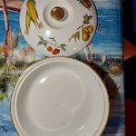 Royal Worcester porcelán 1961 Evesham kerek mély fedővel Angliából régi retró vintage fotó