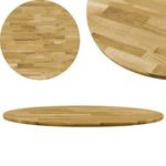 kerek tömör tölgyfa asztallap 23 mm 600 mm fotó
