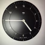 1981 BRAUN DOMODISQUE WALL CLOCK 4839 fém falióra fotó