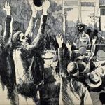 LENKEY ZOLTÁN ( 1936 - 1983 ) SZAMUELY BEJELENTI A TANÁCSKÖZTÁRSASÁGOT fotó