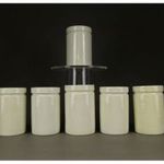 1G231 Régi porcelán patika tégely 6 darab fotó