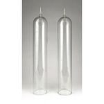 1A597 Antik laboratóriumi skálázott üveg pár 500 ml fotó