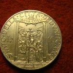 Vatikán alu 10 lira 1950 kiváló, ritka! fotó