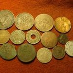 Vegyes világ 14 db érme egyben II.osztályú minőségben fotó