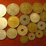 Francia 26 féle régi érme egyben fotó