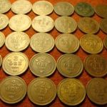 Svédország bronz 2 öre sor 30 féle év egyben 1874-77, 79-84, 86, 88-1902, 1904-07 fotó