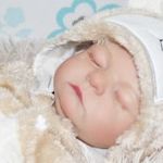 Új címkés -Élethű Reborn Baby Doll - 50 cm - Teljes testű vinyl Újszülött élethű baba fotó