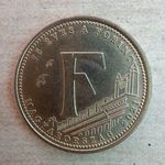 Magyarország 5 forint, 2021 Emlékérme - 75 éves a Forint /"F" betű/ fotó