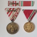 I. világháborús Bolgár és Osztrák háborús emlékérem + szalagsáv fotó