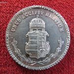 KALOCSAI SZT.ISTVÁN JEZSUITA GIMNÁZIUM cca: 1900 EMLÉKÉREM EZÜST: 17g/ nsz+, perem javított ! fotó