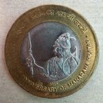 India 10 rúpia, 2015 Emlékérme - 475. Évforduló - Maharana Pratap születése - Verdejel "*" - Hyderab fotó