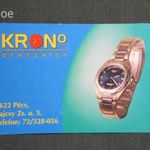Kártyanaptár, Pécs, Krono óraszalon, Casio karóra, 2002 fotó