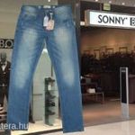 Sonny Bono- Gyárilag horzsolt-koptatott farmer L/46/32 ÚJ fotó