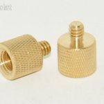 1/4" - 3/8" állvány menetes adapter sárgaréz fotó