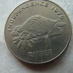 SEYCHELLES SZK. NAGY EMLÉK 1 RÚPIA, 1976. 1 DB. fotó