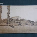 Képeslap, Siklós, Vár és környéke látkép, Faragó és Kőműves könyv edényáruház kiadás, 1926- fotó
