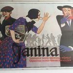 Janina Faragó Géza plakát offszett nyomata 82x62 cm fotó