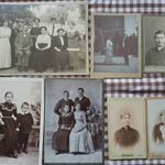 VIZITKÁRTYÁK és RÉGI FÉNYKÉPEK A 1880-1900-s évekből 16.db. EGYBEN! fotó