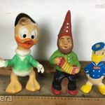 -AC275- 3db Régi Walt Disney Gumi Játék Sípolós Figurák Külön Eladó fotó