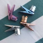 4db retro csiptetős gyertyatartó karácsonyfára fotó