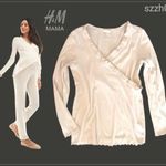 H&M MAMA nagyon szép BÉZS puha, rugalmas bordás pamut KISMAMA SZOPTATÓS FELSŐ TUNIKA L fotó
